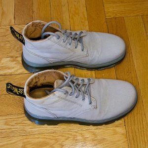 Dr. Martens Bonny Light Gray Canvas Chukka Boots